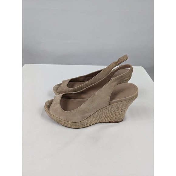 Charles by Charles David Laila Espadrille Wedge Sandal Taupe 8.5 M Slingback - Picture 1 of 7